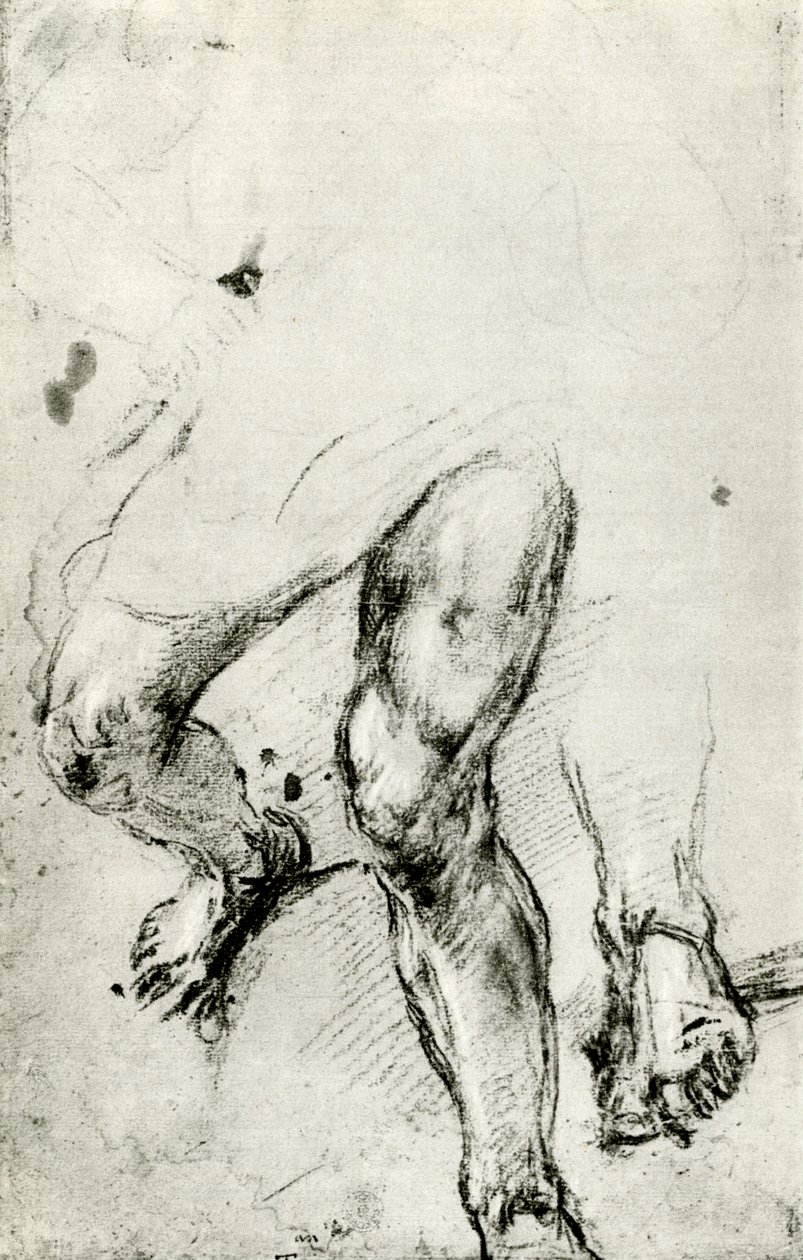 Studium męczeństwa św. Wawrzyńca w Wenecji, ok. 1550, 1937 r. autorstwa Tiziano Vecelli