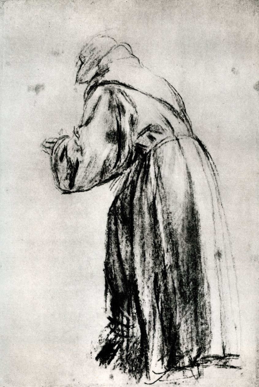 Studium do św. Bernardyna w obrazie wotywnym Doży Gritti, c1535, 1937 autorstwa Tiziano Vecelli