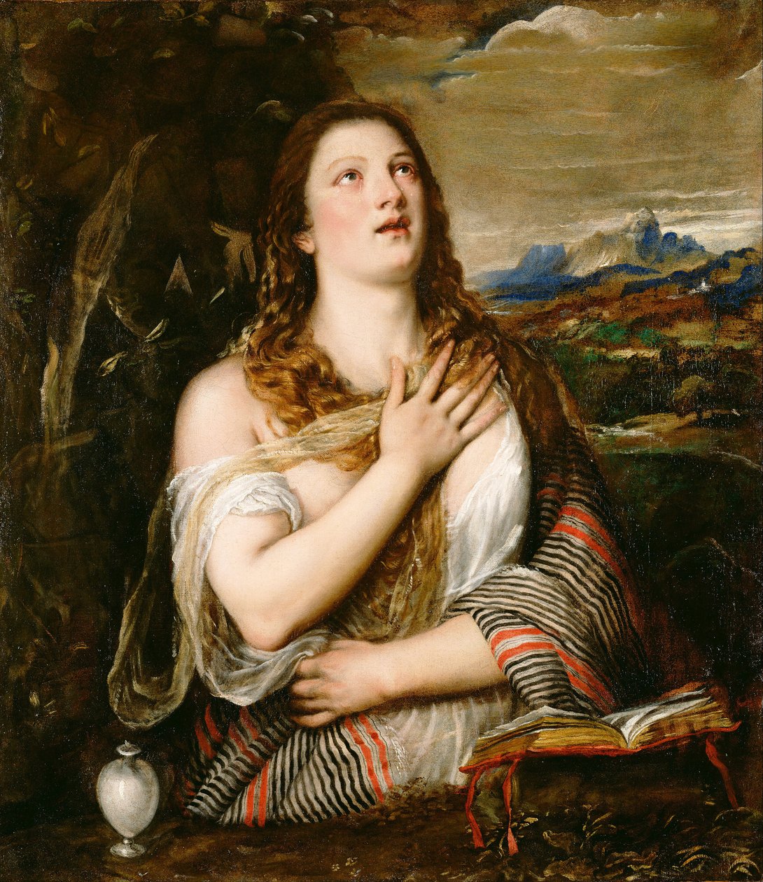 Skruszona Maria Magdalena, c. 1560 autorstwa Tiziano Vecelli