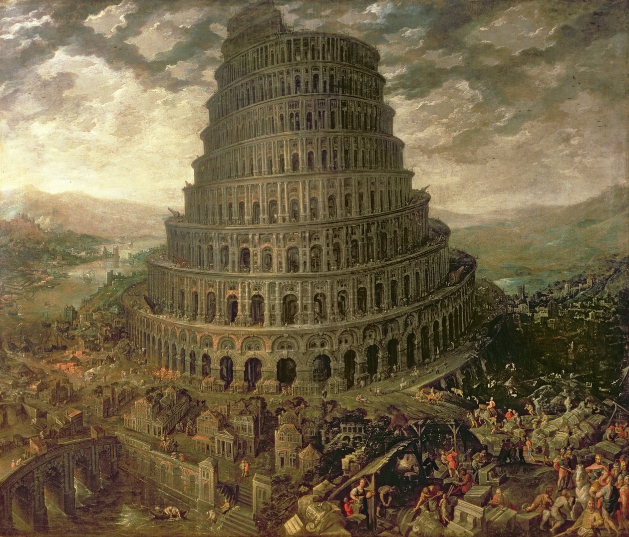 Wieża Babel autorstwa Tobias Verhaecht