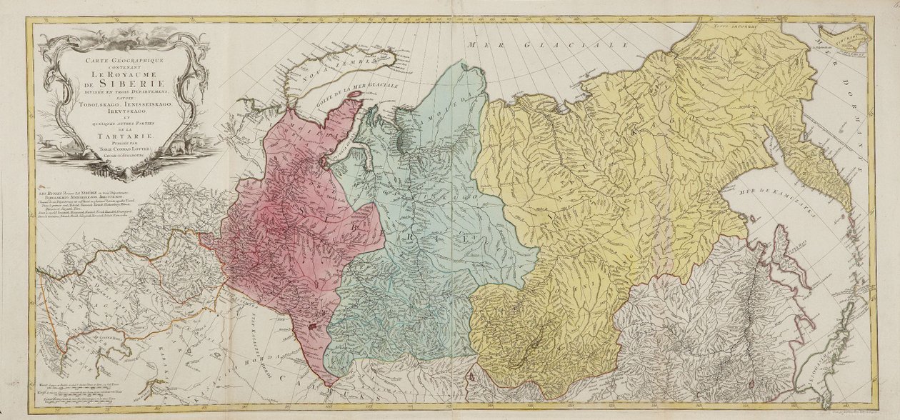 Mapa Imperium Rosyjskiego autorstwa Tobias Conrad Lotter