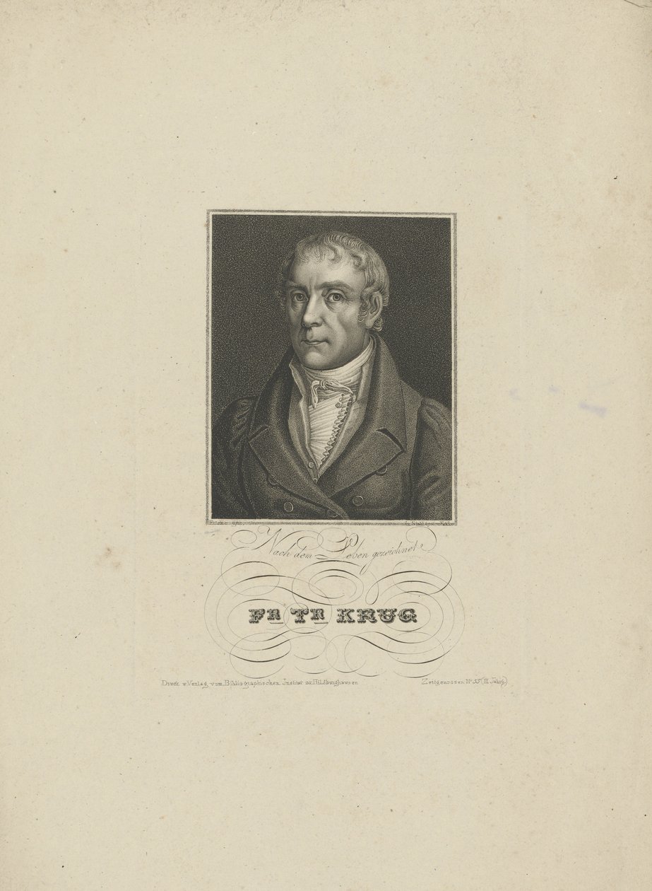 Portret Wilhelma Traugotta Kruga 1770-1842, 1828-1829. autorstwa Tobias Falcke