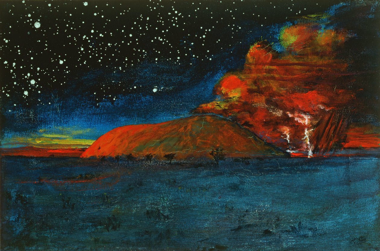 Uluru Dawn (akryl na płótnie) autorstwa Tom Cook