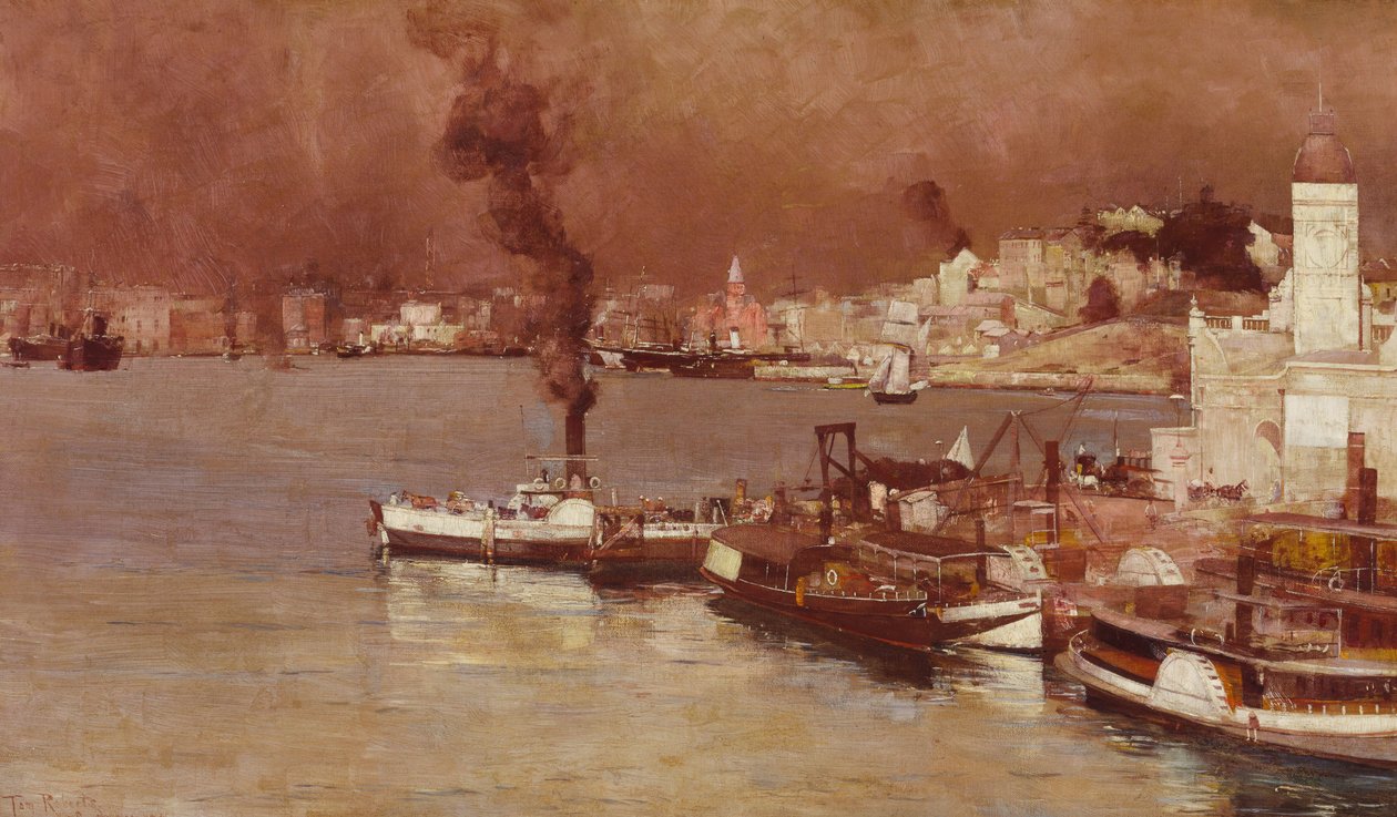 Jesienny poranek, Milsons Point, Sydney autorstwa Tom Roberts