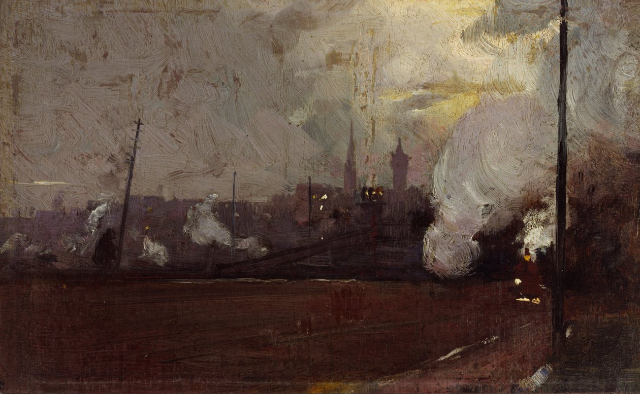 Wieczorny pociąg do Hawthorn autorstwa Tom Roberts