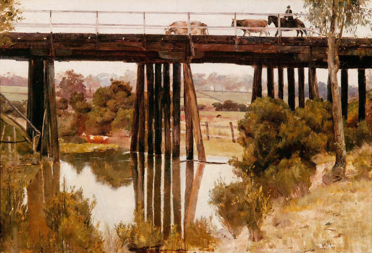 Zimowy poranek po deszczu, Gardiners Creek autorstwa Tom Roberts