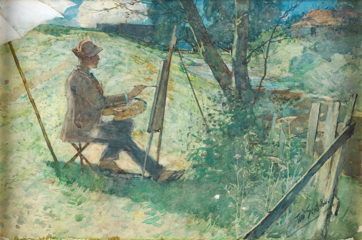 Malowidło artystyczne autorstwa Burna, 1886 (wc z podwyższeniem na papierze) autorstwa Tom Scott