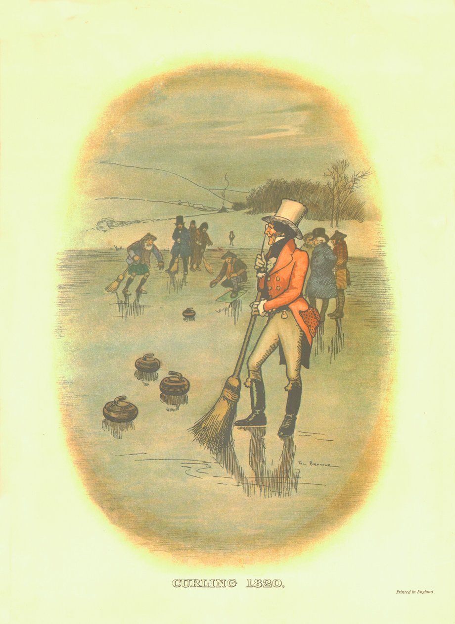 Curling, 1820, c1910. autorstwa Tom Browne