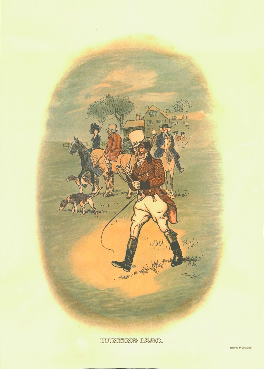 Polowanie, 1820, c1910. autorstwa Tom Browne
