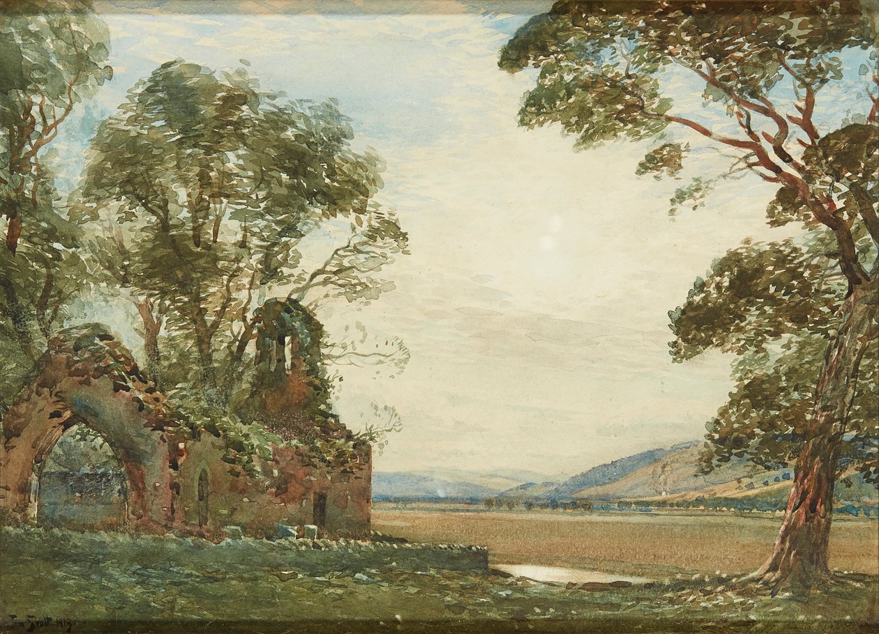 Stara Kaplica, Carse of Gowrie (akwarela) autorstwa Tom Scott