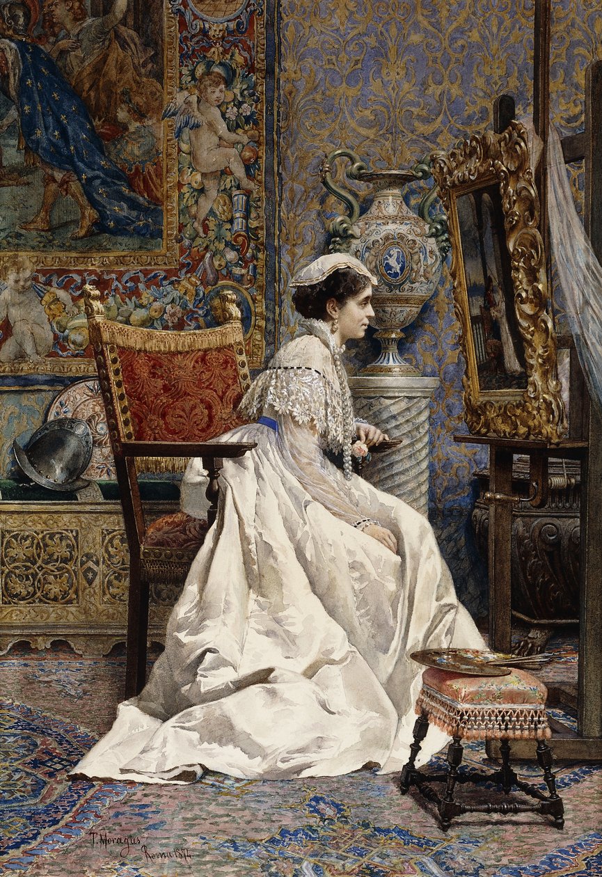 Piękny koneser, 1874 autorstwa Tomas Moragas y Torras