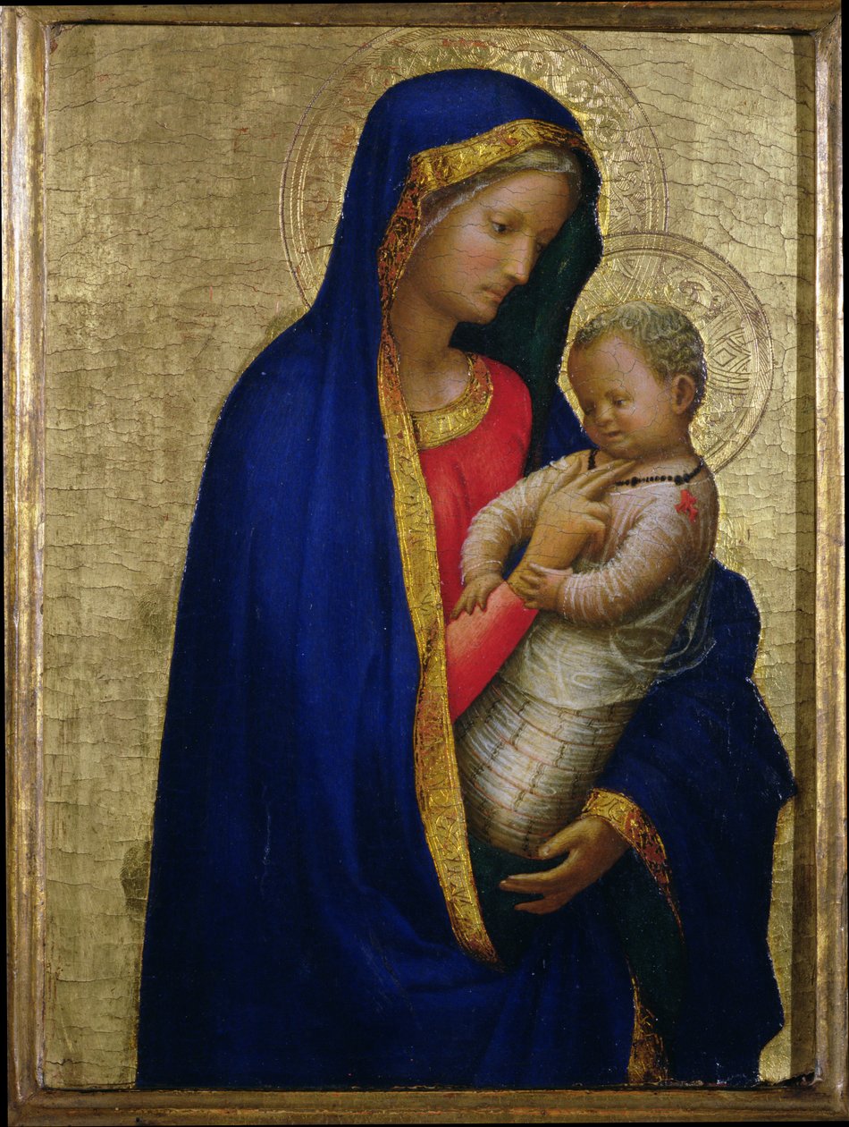 Madonna Casini (tempera i złoty liść na panelu) autorstwa Tommaso Masaccio