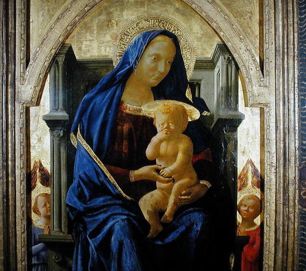 Dziewica z Dzieciątkiem, 1426 autorstwa Tommaso Masaccio