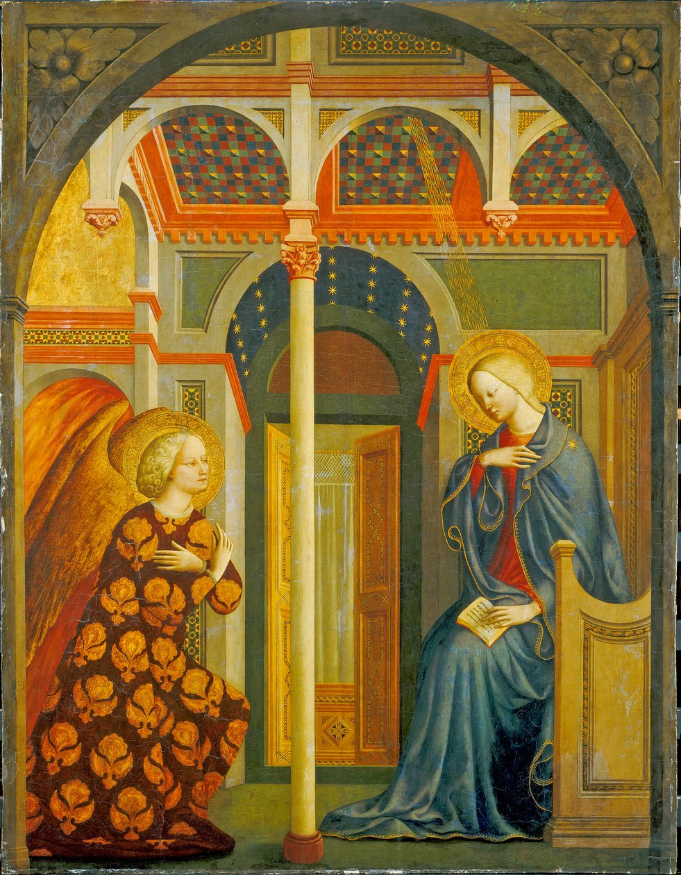 Zwiastowanie, ok. 1423-24 (tempera na płycie) autorstwa Tommaso Masolino da Panicale