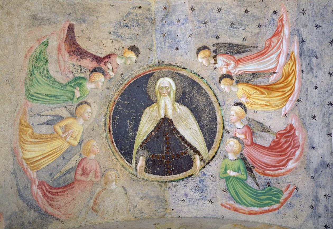 Wieczny Ojciec w otoczeniu aniołów autorstwa Tommaso Masolino da Panicale