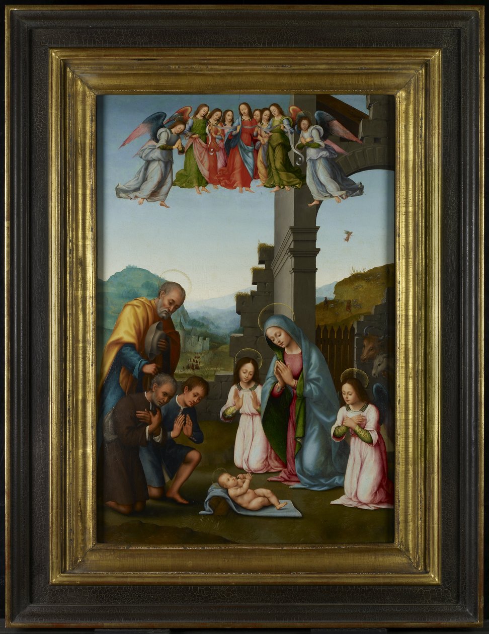 Adoracja pasterzy, 1520-40 autorstwa Tommaso di Stefano attr. to Lunetti