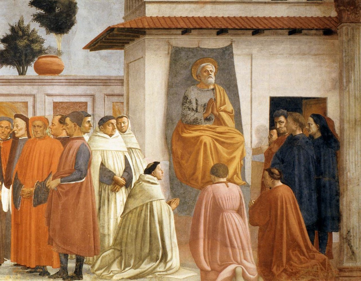 Wskrzeszenie Syna Teofila i intronizacja św. Piotra (więcej) autorstwa Tommaso si Ser Giovanni di Simone