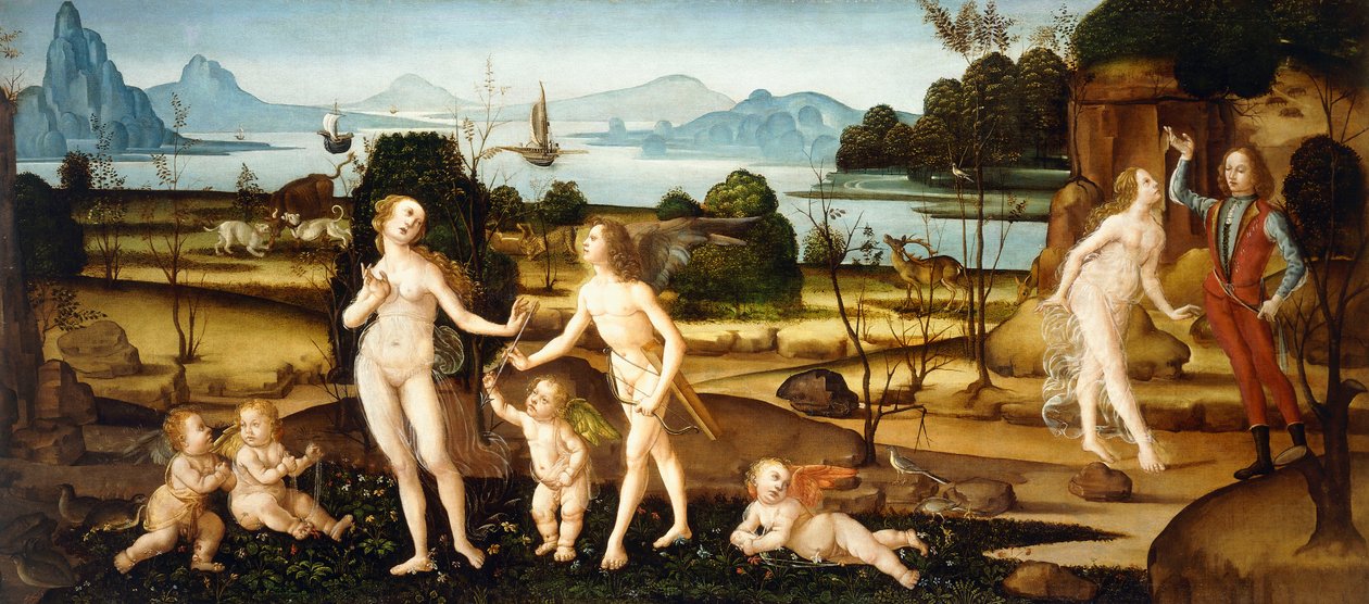 Wenus i Adonis autorstwa Tommaso Aldrovandini