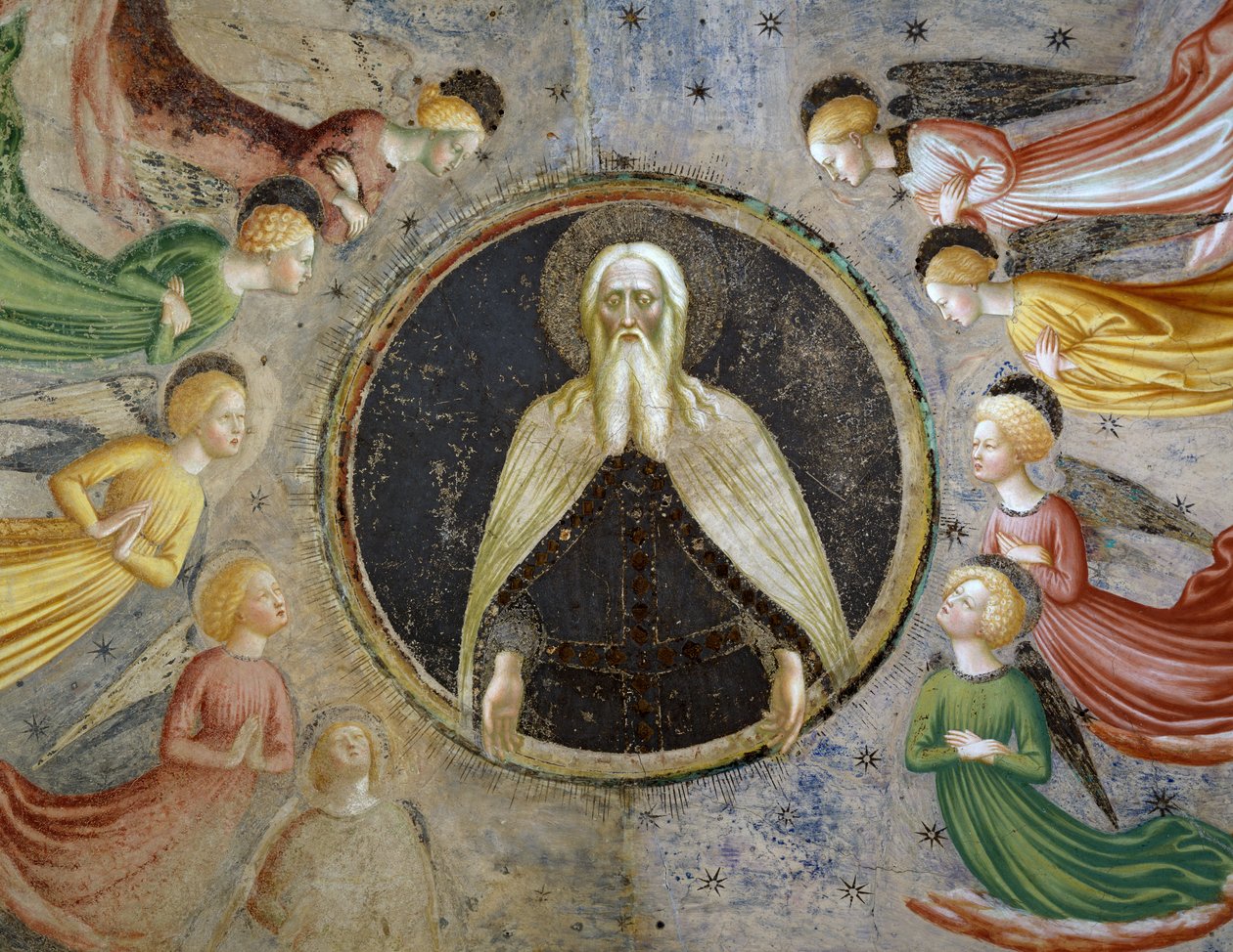 Wieczny ojciec otoczony aniołami autorstwa Tommaso Masolino da Panicale