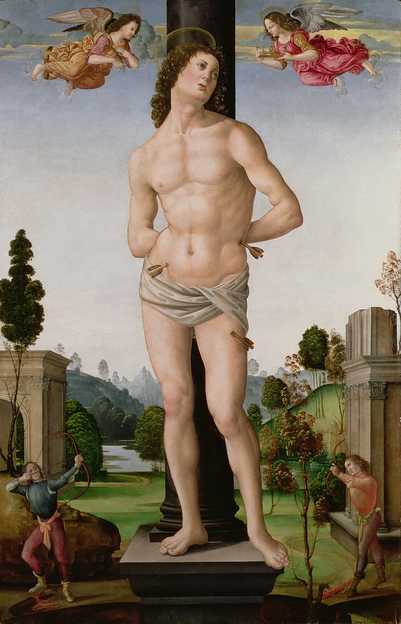 Męczeństwo św. Sebastiana, ok.1490-95 autorstwa Tommaso di Piero