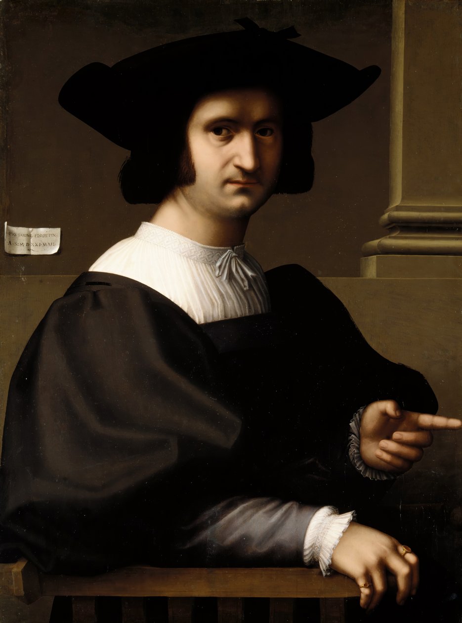 Portret mężczyzny, 1521. autorstwa Tommaso di Stefano Lunetti