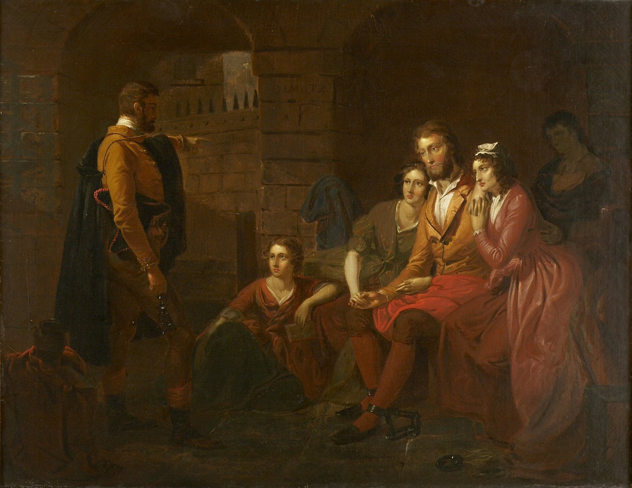 Lafayette w więzieniu w Olmütz, 1850 autorstwa Tompkins Harrison Matteson