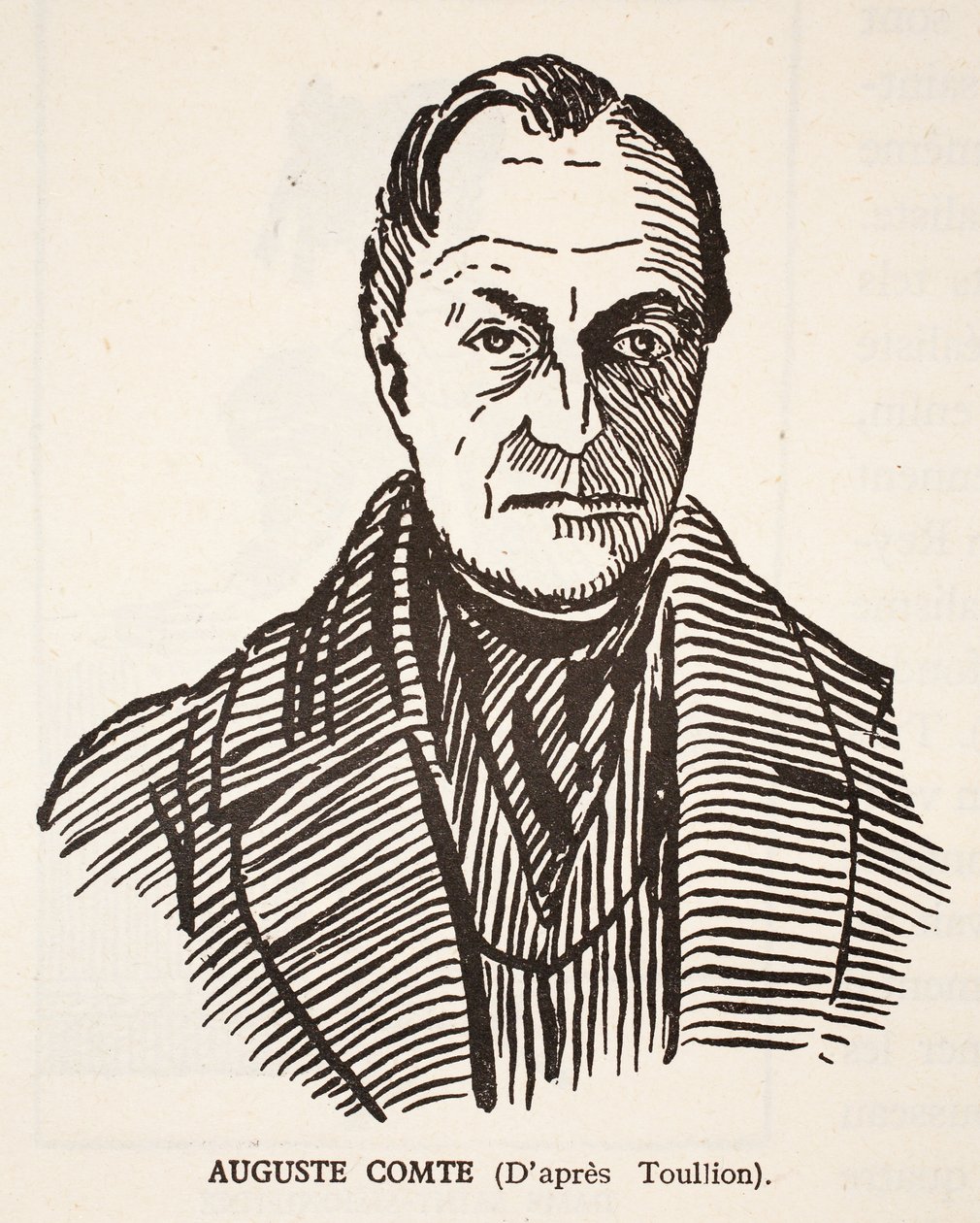 Auguste Comte autorstwa Tony Toullion