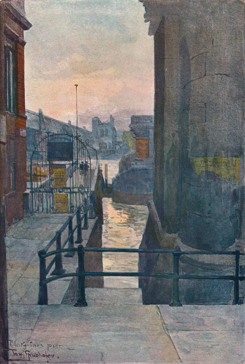 Molo Blackfriars, c1901 autorstwa Tony Grubhofer