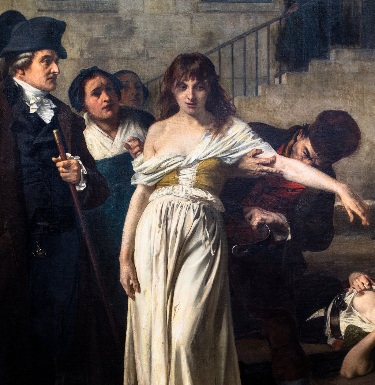 Doktor Pinel uwalniający obłąkanych w Salpêtrière w 1795 r. autorstwa Tony Robert Fleury