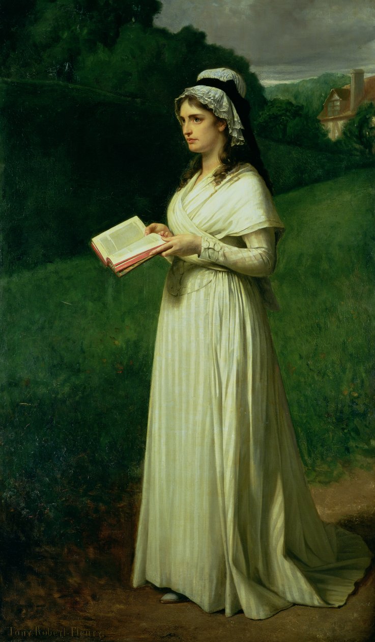 Portret Charlotte Corday autorstwa Tony Robert Fleury