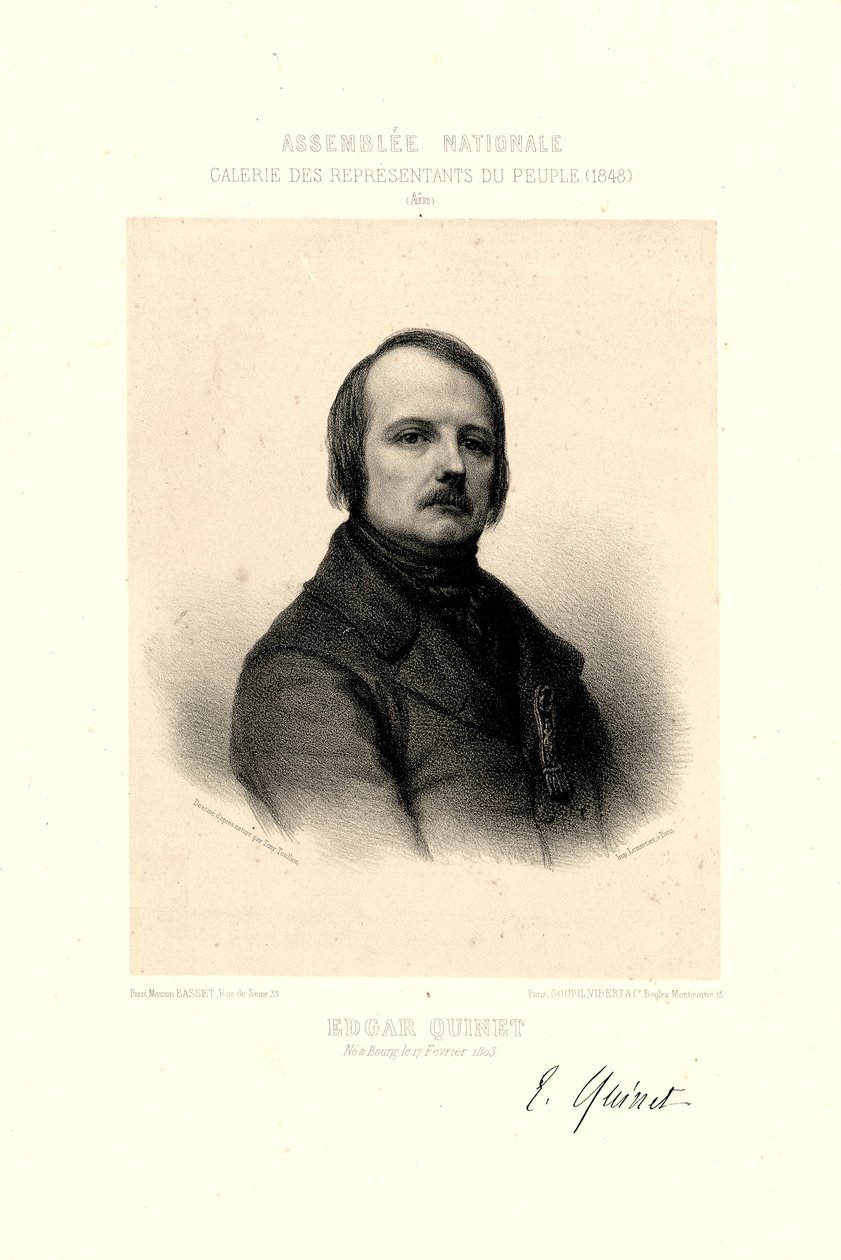 Edgar Quinet by Toullion autorstwa Tony Toullion