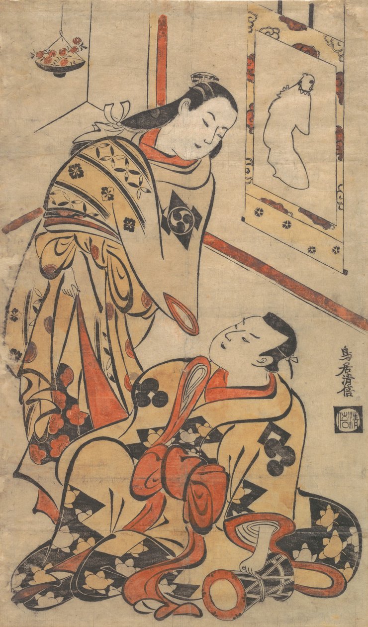 Kabuki ac i rs Gentaro Nakamura pomysł d Ikushima Shingoro, co? 1710. , komar. 1710. autorstwa Torii Kiyomasu I