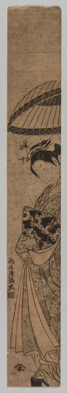 Piękna kobieta, 1735-1785. autorstwa Torii Kiyomitsu
