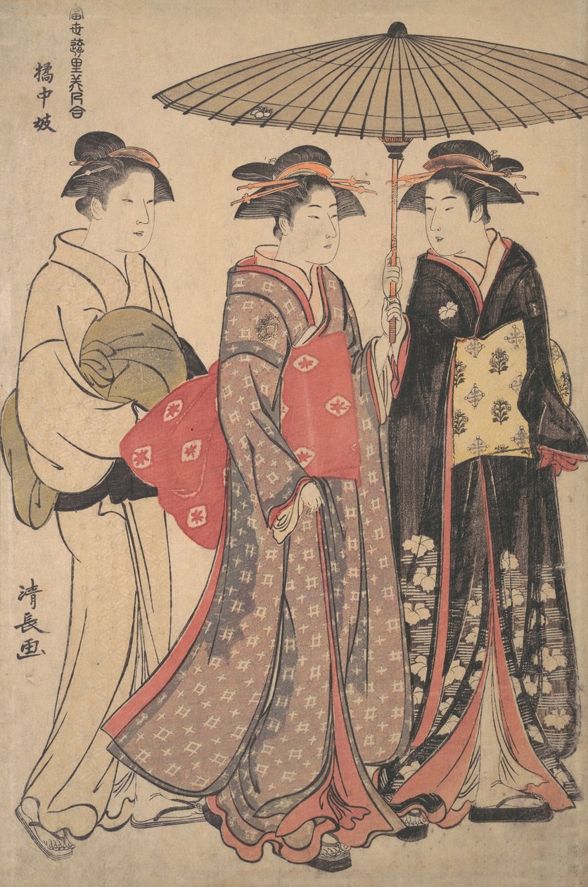 Tancerze ulicy Tachibana, 1742-1815. autorstwa Torii Kiyonaga