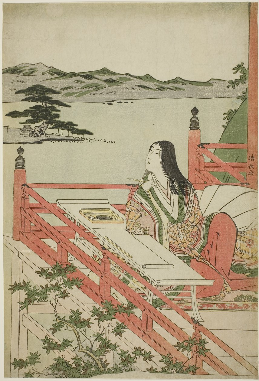 Murasaki Shikibu, 1779-1789 autorstwa Torii Kiyonaga