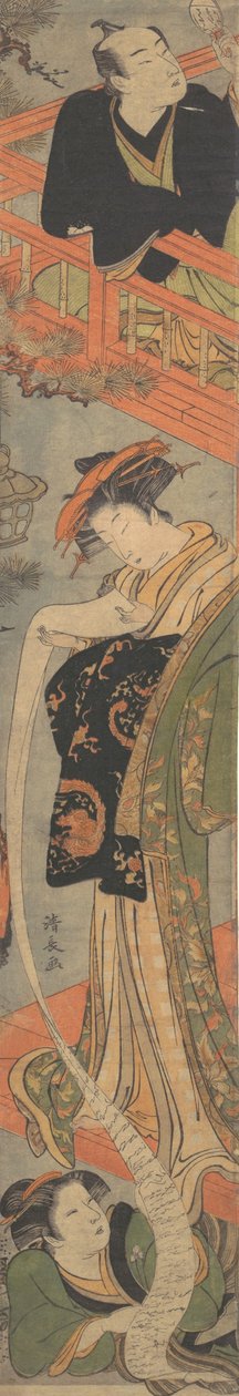 List miłosny, koniec XVIII wieku. autorstwa Torii Kiyonaga