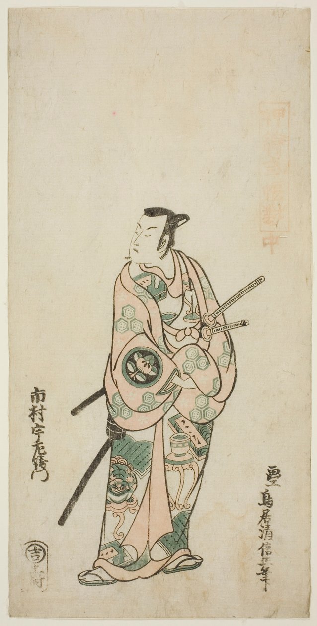 Aktor Ichimura Uzaemon VIII autorstwa Torii Kiyonobu II