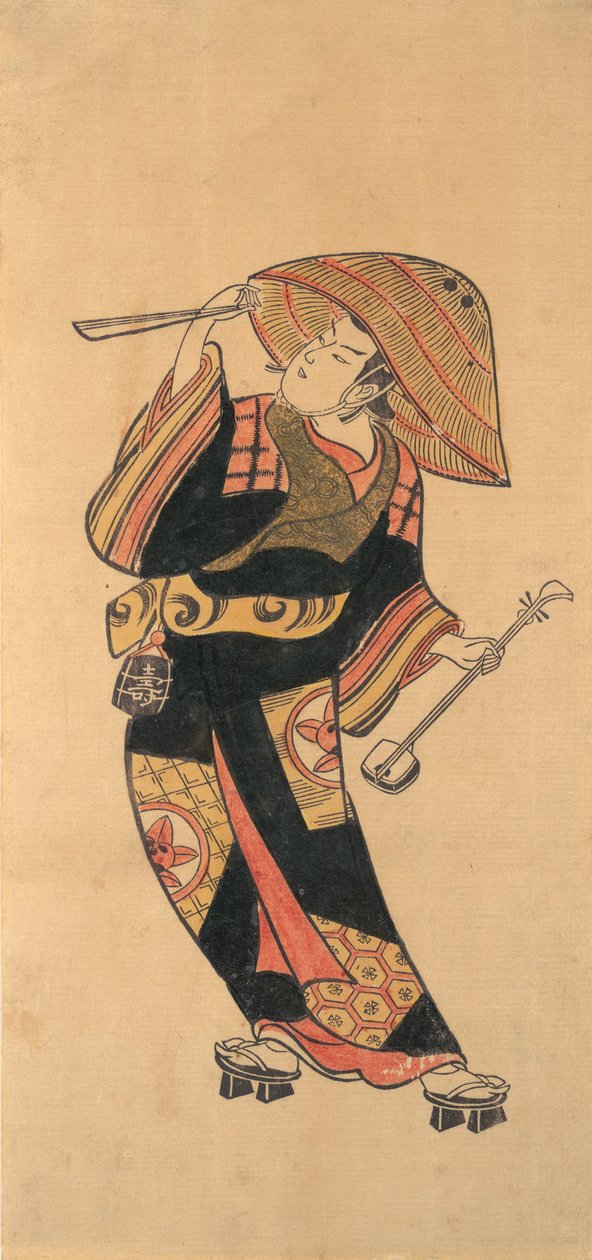 Ichimura Takenojo VIII, ca. 1720. autorstwa Torii Kiyotomo.