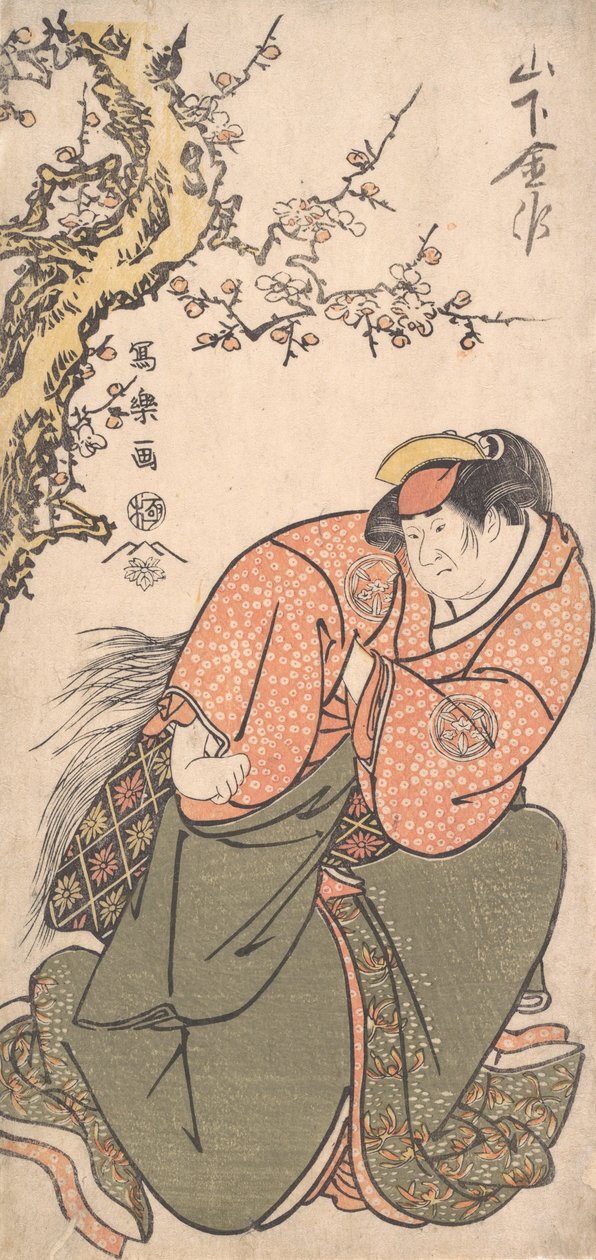 Aktor Yamashita III II jako żona Sadato Iwate, 1794-95., 1794-9 autorstwa Toshusai Sharaku