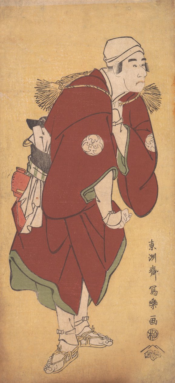 „Band at a Glance” Jiro w Asakusa, 1794-95. , 1794-95. autorstwa Toshusai Sharaku