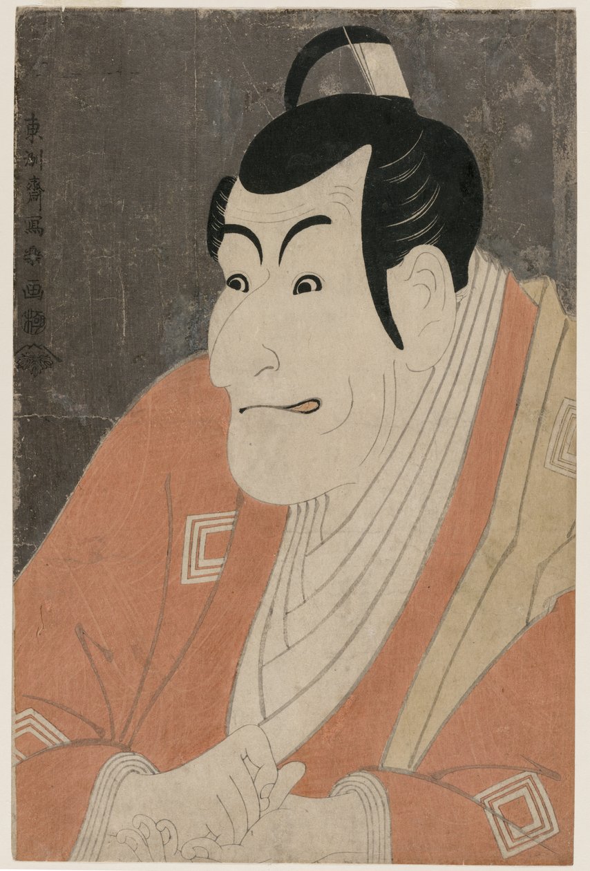 Ichikawa Grape Dyeing Doctor V jako Takemura Sada no Kokoro, 1794. autorstwa Toshusai Sharaku