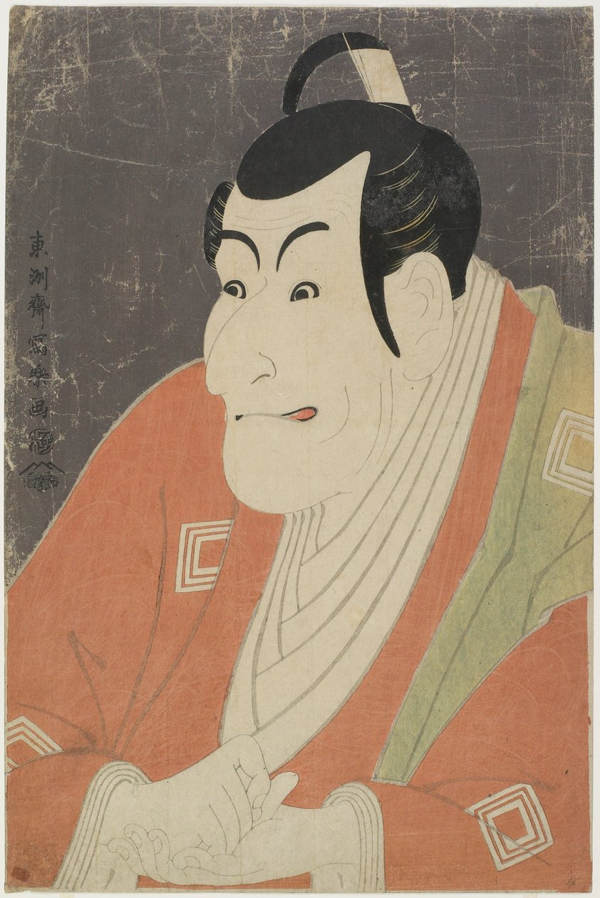 Krewetka Ichikawa _ Jak Takemura Sadanoshin, maj 1794 autorstwa Toshusai Sharaku