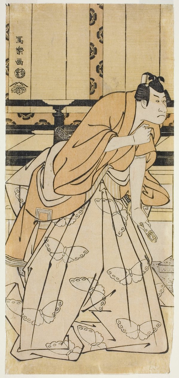 Drużyna Ichikawa Dan Juro Vl jako przodek Tokimune (6. przodek Ichikawy Dan Juro Tokimune) autorstwa Toshusai Sharaku