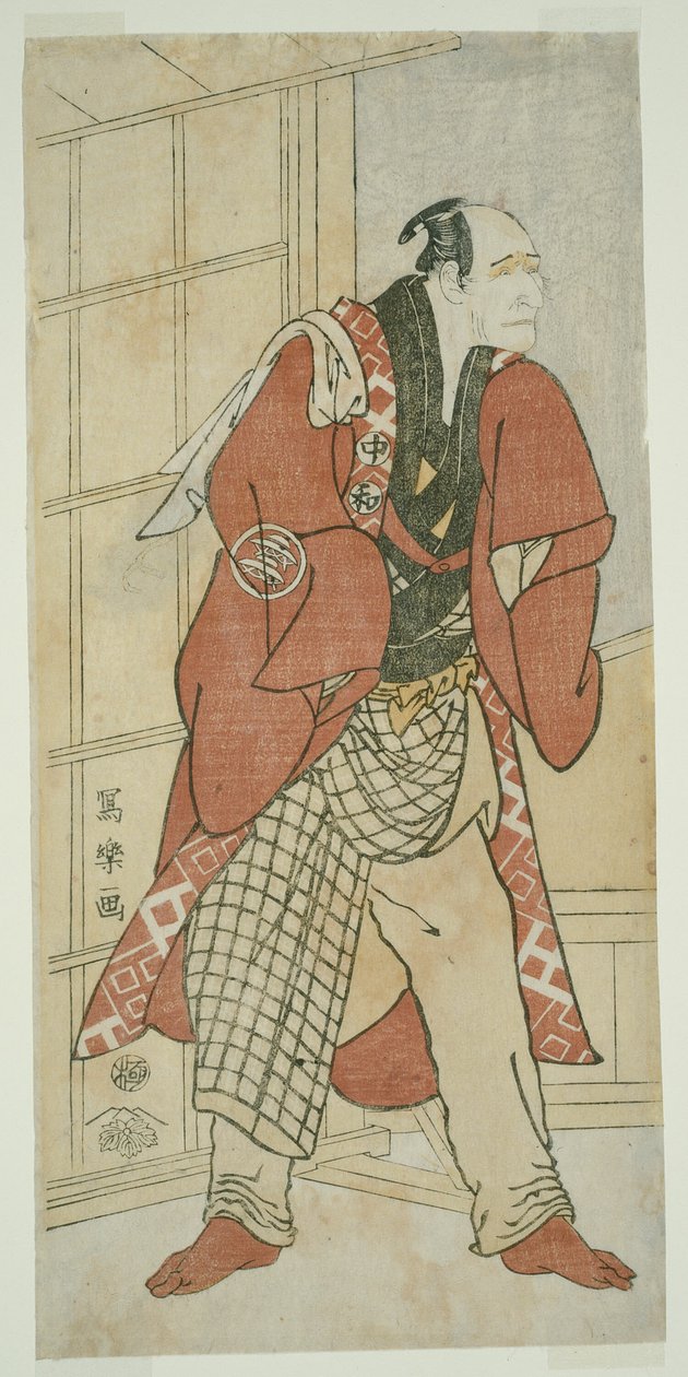 Aktor Nakajima Wadaemon jako Migawari no Jizo, Pan Domu, z Inamuragasaki w Kamakura autorstwa Toshusai Sharaku