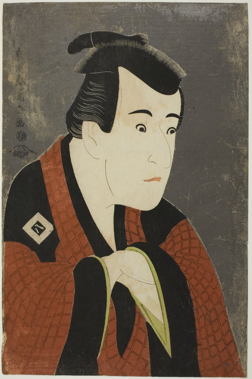 Aktor Ichikawa Yaozo III jako Tanabe Bunzo autorstwa Toshusai Sharaku