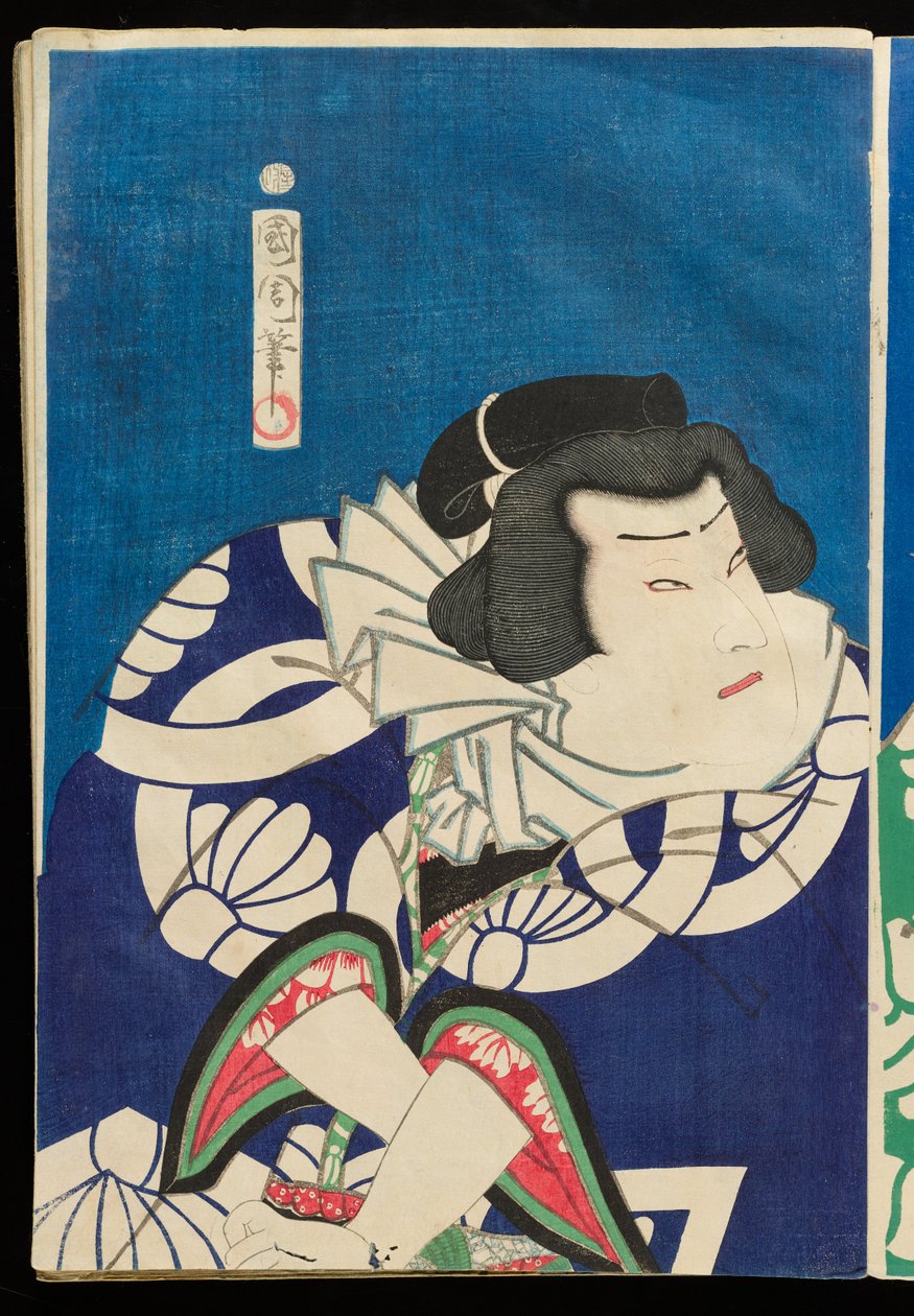 Beliebte Säulen des Frühlings-Sumo-Turniers autorstwa Toyohara Kunichika