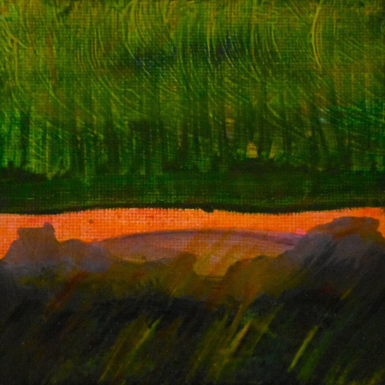 Dreamscape 2 , 2017 (olej na płótnie) autorstwa Tracy Lambros
