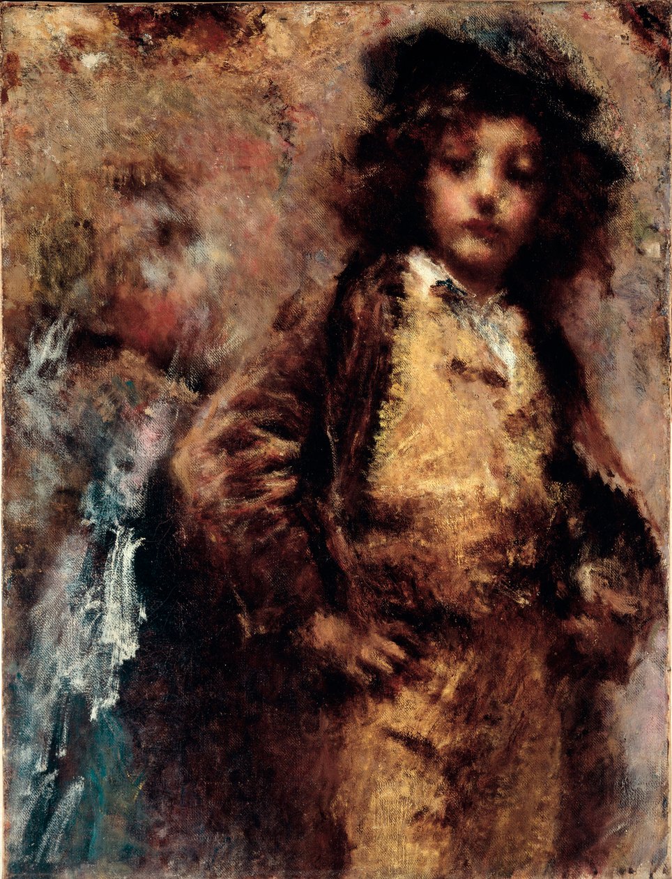 Biedny, ale piękny Portret młodego mężczyzny wyglądającego jak dandys. Obraz Tranquillo Cremona (1837-1878) Geny, Nervi, Galleria autorstwa Arte Moderna autorstwa Tranquillo Cremona