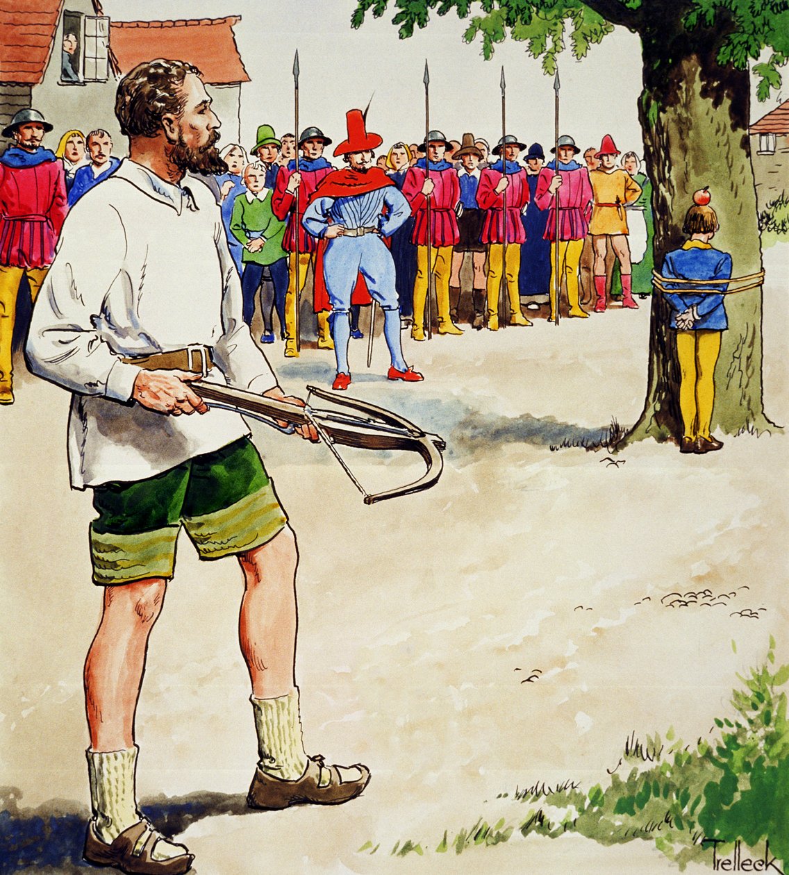 William Tell, z „Peeps to the Past”, opublikowany ok. 1900 r. autorstwa Trelleek