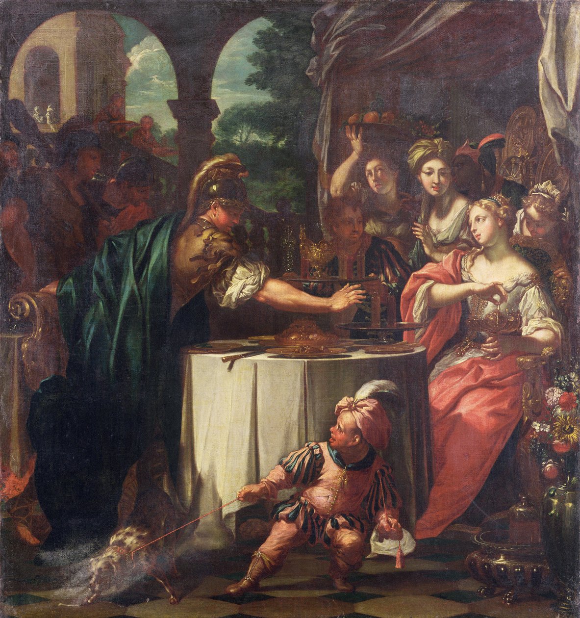 Święto Marka Antoniego i Kleopatry, ok. 1705-10 autorstwa TrevisaniFrancesco